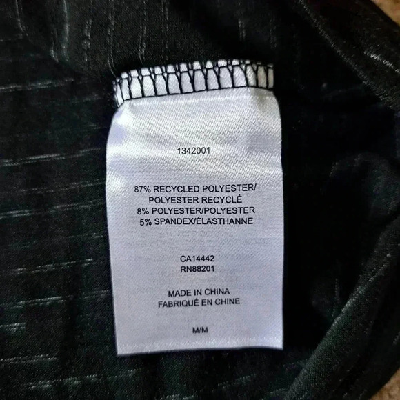 NWOT Set of 2 Mondetta Performance Tees Medium Black and Cream Short Sleeved - Picture 8 of 13